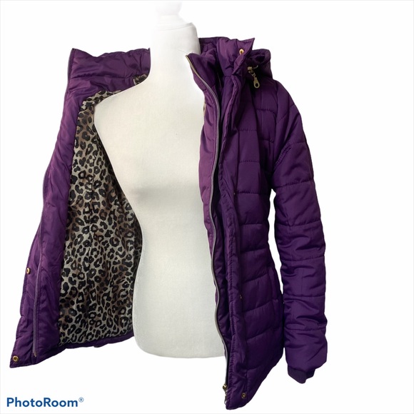 Rampage Purple Puffer Jacket - Picture 2 of 12